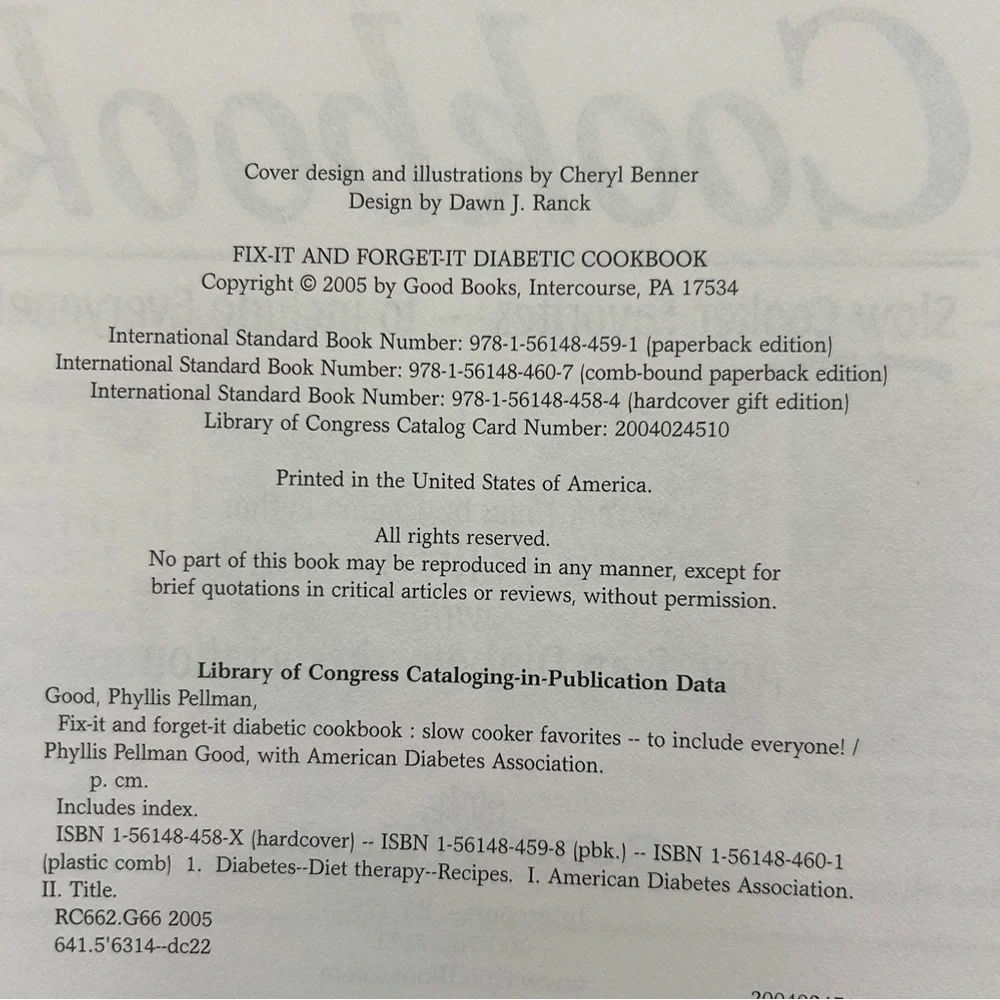 Diabetic Cookbook‎